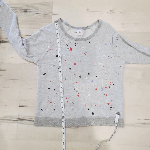 Sundry Distressed Paint Splatter Sweatshirt - Picture 6 of 6